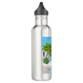 Bouteille D'eau Plage tropicale personnalisée (Gauche)