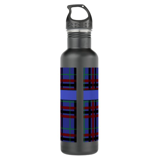 Bouteille D'Eau Plaid À Joyaux (Dos)