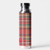 Bouteille D'eau Plaid Classic Rustic Personnalisé (Gauche)