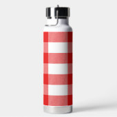 Bouteille d'eau plaid de buffle rouge et blanc (Évier)