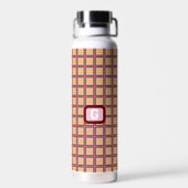 Bouteille D'eau Plaid Élégant (Arrière)
