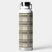 Bouteille D'eau Plaid gris et crème (Plage)