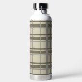 Bouteille D'eau Plaid gris et crème (Droite)