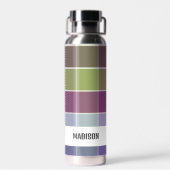 Bouteille D'eau Plaid personnalisé moderne tendance (Arrière)