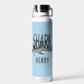 Bouteille D'eau Plaisir Whimsical simple Cool Shark Bite (Arrière)