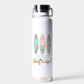 Bouteille D'eau Planches de surf d'été Surf's Up Tropical (Arrière)