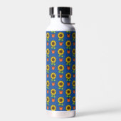 Bouteille D'eau Plante de tournesol dans un Motif de pot (Gauche)
