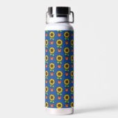 Bouteille D'eau Plante de tournesol dans un Motif de pot (Arrière)