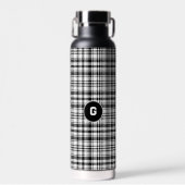 Bouteille D'eau Plaqué noir et blanc classique (Avant)