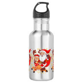 Bouteille D'eau **"Playful Santa Claus Design – Fun and Festive Ch (Devant)