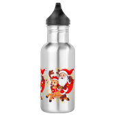 Bouteille D'eau **"Playful Santa Claus Design – Fun and Festive Ch (Droite)