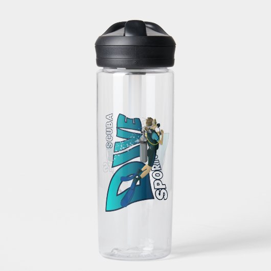 Bouteille D'eau Plongée en scaphandre | 20oz (Extérieur)