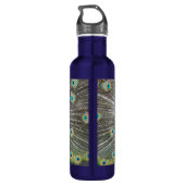 Bouteille D'eau Plumage bleu Peacock (Dos)