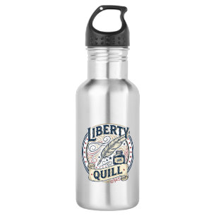 Bouteille D'eau Plume patriotique de liberté Encre de plume patrio