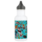 Bouteille D'eau Plumes colorées (Gauche)