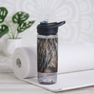 Bouteille D'eau Plumes de Dindon Sauvage I Design Abstrait de la N