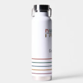 Bouteille D'eau PMHNP Empreinte de léopard Psychiatrie Santé menta (Avant)