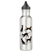Bouteille D'eau Podenco et Galgo en noir et blanc (Droite)