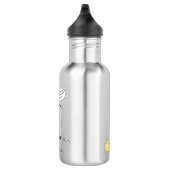 Bouteille D'eau Poésie Unicorne Poète drôle (Droite)