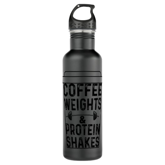 Bouteille D'eau Poids du café Protein Shake Weightlifting.png (Devant)