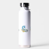 Bouteille D'eau Point, Sherpa Blue, Design de sable doré (Gauche)