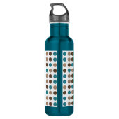Bouteille d'eau Pointe Brown Turquoise personnalis (Dos)