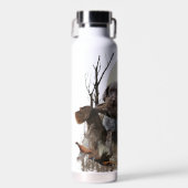 Bouteille D'eau Pointeur À poils durs allemand (Avant)