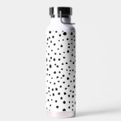 Bouteille D'eau Points dalmatiens, Points dalmatiens, Noir et Blan (Gauche)