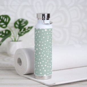 Bouteille D'eau Points Dalmatiens verts, Points Dalmatiens, Pots D