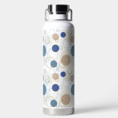 Bouteille D'eau Points de couleur sable et bleu de plage (Plage)