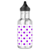 Bouteille D'eau Points violets, Motif à pois, Points, Pointillé (Droite)