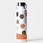 Bouteille D'eau Pois Abstraits Boho modernes (Avant)