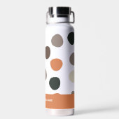 Bouteille D'eau Pois Abstraits Boho modernes (Arrière)