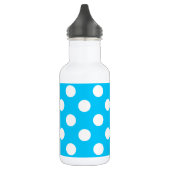Bouteille D'eau Pois blancs sur bleu électrique (Gauche)