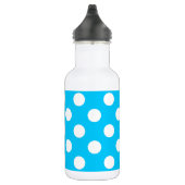 Bouteille D'eau Pois blancs sur bleu électrique (Droite)