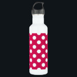 Bouteille D'eau Pois blancs sur cerise<br><div class="desc">Pois blancs sur cerise</div>