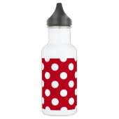 Bouteille D'eau Pois blancs sur rouge (Gauche)