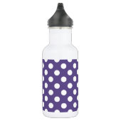 Bouteille D'eau Pois blancs sur ultra violet (Droite)