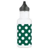 Bouteille D'eau Pois blancs sur vert sauge (Droite)