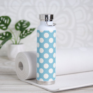 Bouteille D'eau Pois Bleus, Motif Pointe Polka, Points, Pointe