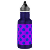 Bouteille D'eau Pois bleus sur violet (Droite)