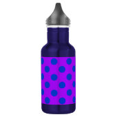 Bouteille D'eau Pois bleus sur violet (Gauche)