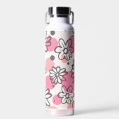 Bouteille D'eau Pois et fleurs (Avant)