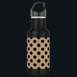 Bouteille D'eau Pois noirs sur beige<br><div class="desc">Pois noirs sur beige</div>