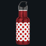 Bouteille D'eau Pois rouges et blancs<br><div class="desc">Pois rouges et blancs</div>