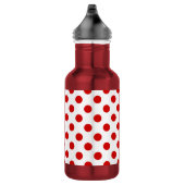 Bouteille D'eau Pois rouges et blancs (Droite)