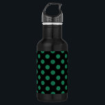 Bouteille D'eau Pois vert et noir<br><div class="desc">Pois vert et noir</div>
