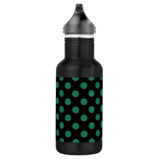 Bouteille D'eau Pois vert et noir (Droite)