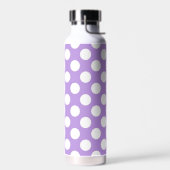 Bouteille D'eau Pois violets, Motif à points Polka, points, pointi (Gauche)