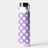 Bouteille D'eau Pois violets, Motif à points Polka, points, pointi (Avant)